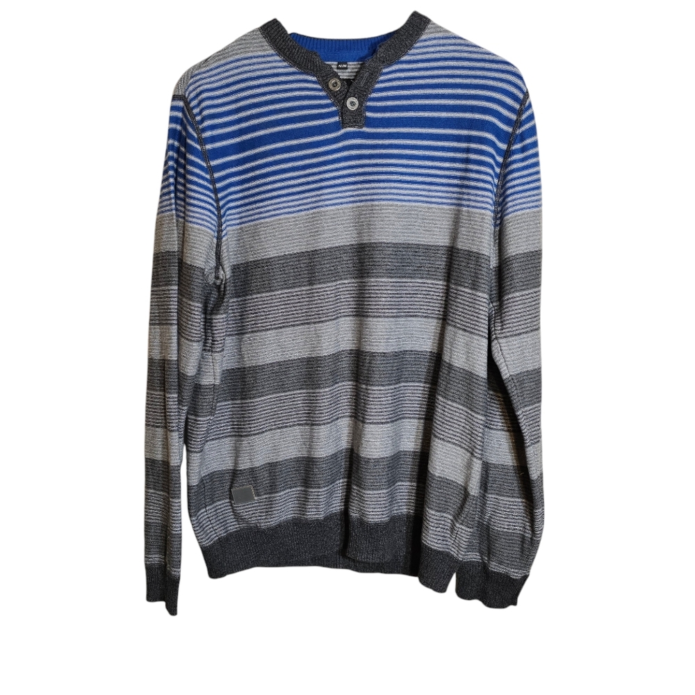 Gold Point Zero Men's Striped Sweater - Size M